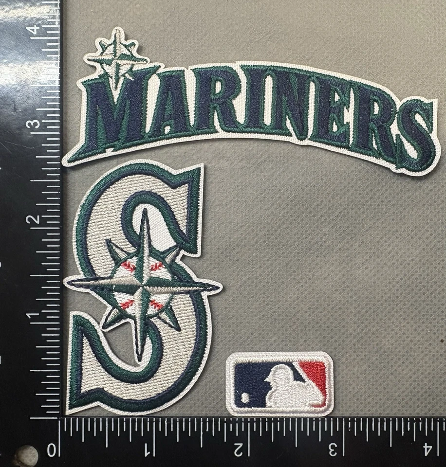 SEATTLE MARINERS LOT SET OF 3 MLB BASEBALL IRON ON PATCHES