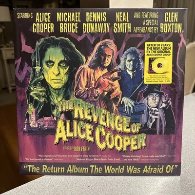 LP ALICE COOPER The Revenge of (2LP YELLOW 45rpm Vinyl 2025) NEW MINT SEALED - Image 1 of 4