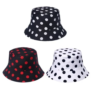 Bucket Hats New Dots Ornamented Summer Fashion Cute Fisherman Hat Women Hip-hop - Picture 1 of 9