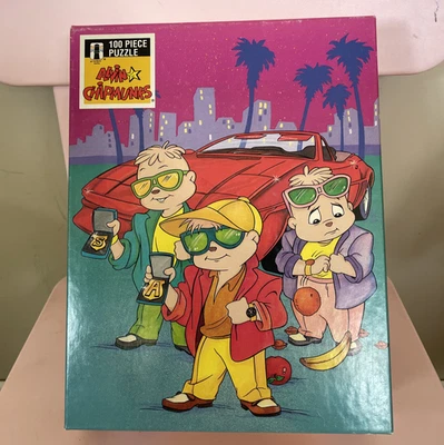 Винтажная головоломка 1990 Alvin & The Chipmunks 100 шт. В комплекте - Изображение 1 из 2