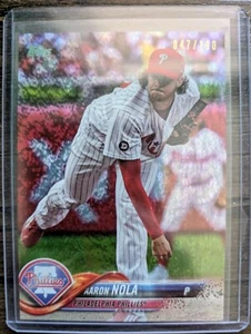 AARON NOLA 2018 Topps Complete Set Foilboard Spakle /190 RC Card PWE - Picture 1 of 1