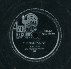 78tk-folk-ASCH 345-3-Burl Ives-(Blue Tail Fly/Henry Martyn) - Picture 1 of 2