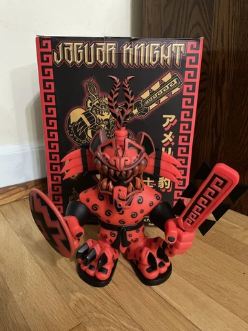 Jesse Hernandez jaguar knight Red and Black Vinyl Pobber Signed A/P Cover