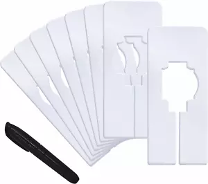 8 PCS Closet Rack Dividers, Wardrobe Partition Board White Rectangular Clothing - Picture 1 of 12