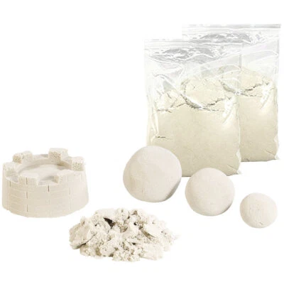 Playtastic Sand Knete: 2er-Set kinetischer Sand, fein, beige, insgesamt 2 kg