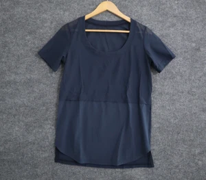 Lululemon Shirt Women 6 Blue Sheeriously Sheer Tee Athleisure Yoga Train Run - Picture 1 of 4