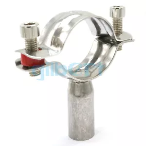 Fit Tube OD 45-48mm 304 Inox Sanitario Tubo Morsetto Clip Supporto Tubo Staffa - Foto 1 di 9