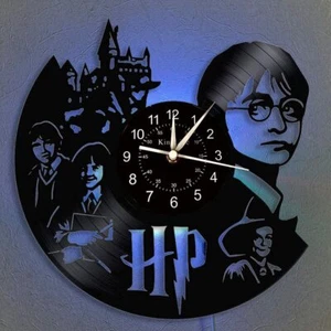 Harry Potter Vinyl Schallplattenuhr Wanduhr Vinyl Kreativ Skelett Schallplattenuhr - Bild 1 von 11