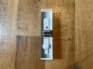 Sylvania 20683 Compact CF 18DD/E/827 DULUX D/E Fluorescent 4 Pin  18-watt - Picture 1 of 5