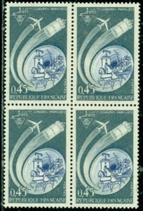 FRANCE SCOTT # 1347 BLOCK OF 4, OLD AND NEW COMMUNICATIONS, MNH, GREAT PRICE! - Picture 1 of 1