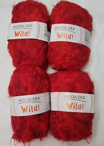 Moda Dea Wild Voluminoso Hilo Italia Color Llamas 9980 Rojo Rosa Caliente Ombre Piel Difusa 4 - Imagen 1 de 12
