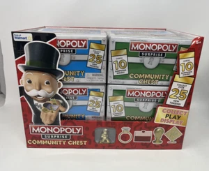 Hasbro Monopoly SURPRISE Community Chest Lot Of 8 Sealed Boxes with Display Box - Picture 1 of 4