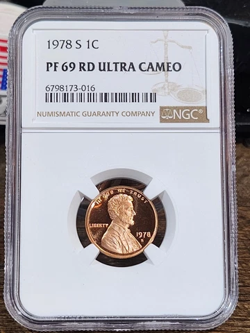 1978 S Lincoln 1c, NGC Certified PF 69 UCAM RD, 016 Cover