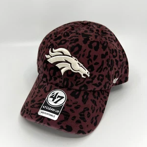 Denver Broncos Hat Mens Brown Strap '47 Brand Baseball Cap Safari Football New - Picture 1 of 13