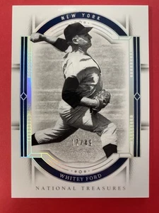 2024 Panini National Treasures #15 Whitey Ford Silver 17/49 New York Yankees - Picture 1 of 1