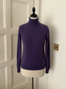 Vintage Sisley Rollkragenpullover Damen lila 100% Kaschmir M sehr guter Zustand - Bild 1 von 14