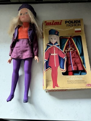"Muñeca de colección 1973 Remco Mimi 19"" cabello rubio ojos azules con traje original + más sin probar" Foto 1 de 4