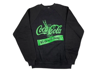 Vintage Coca Cola Sweatshirt 80s Crewneck Coke It's The Real Thing Fits XS G01 Foto 1 de 4