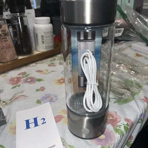 Hydrogen Rich Alkaline Water Ionizer Generator Bottle Cup Portable Mug 420ml USB - Picture 1 of 2