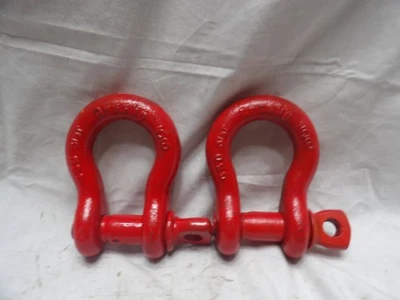 Pair of Crosby 3-1/4 Ton Shackles Clevises - Image 1 of 4
