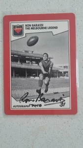 Signed Scanlens AFL Ron Barassi Trading Card - Picture 1 of 2