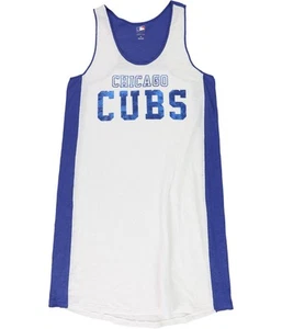 G-III Sports Womens Chicago Cubs Graphic Tank Dress, White, Medium - Picture 1 of 2