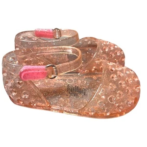 Old Navy Pink Sparkle Sandal 12-18m - Picture 1 of 4