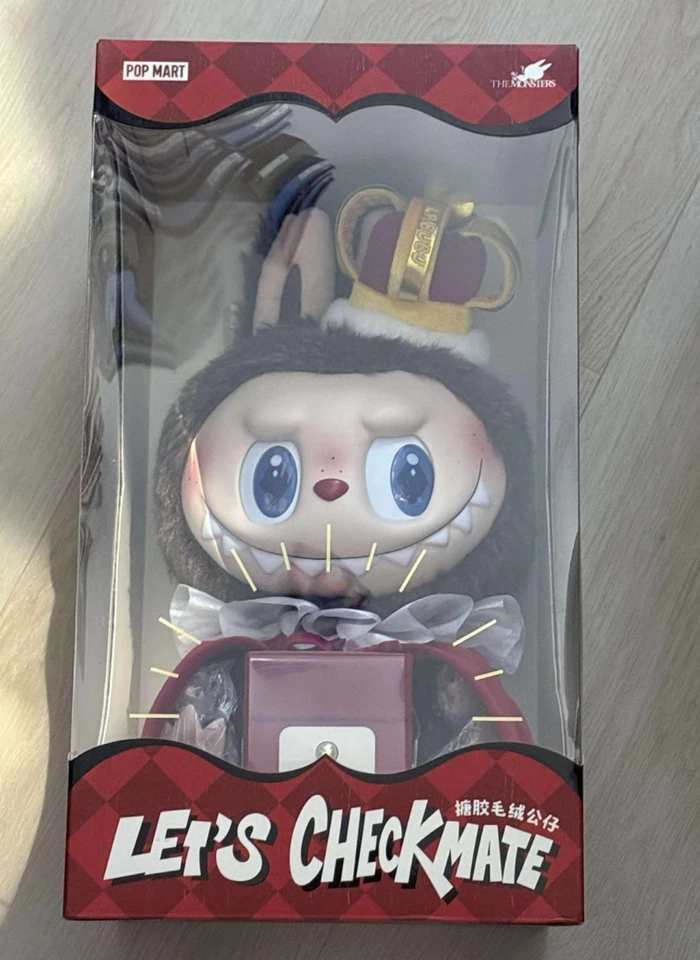 Pop Mart Labubu The Monsters Let's Checkmate KING Series Vinyl Plush Doll SEALED - Image 1 of 4