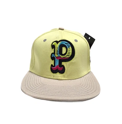 Chapéu Snapback Golfinho Rosa Verde Limão Multicolorido Logotipo P Boné Ajustável Streetwear - Imagem 1 de 3