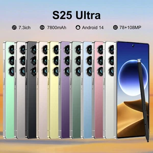 New 5G Smartphone Android Dual SIM Cellphone S25 Ultra 7.3" - Picture 1 of 22