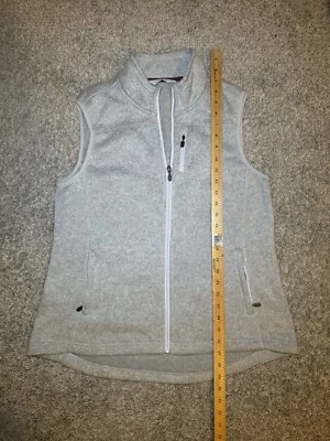 Orvis Vest Large Gray Full Zip Fleece Casual Hiking Outdoors - Imagem 1 de 4