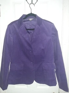 Pendleton NWOT Royal Purple Velvet Dressy Lined Jacket Size Large - Picture 1 of 3