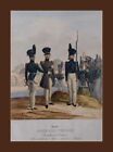French painter unf graphic artists - German soldiers around 1850 in Herne xxx