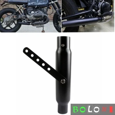 Muffler Exhaust Pipe For Harley Cafe Racer Bobber Chopper Honda Yamaha Suzuki - Image 1 of 4