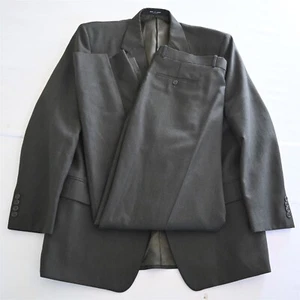 Gerald Austin 46L 40x34 Brown Flannel Wool Mens Jacket Pants Suit - Picture 1 of 12