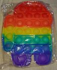 Push Pop Bubble Lt Silicone Sensory Fidget Rainbow Toy A... (New)