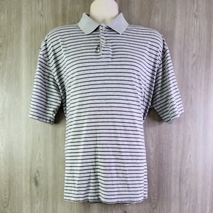 Polo uomo Callaway Golf grigia a righe manica corta taglia L cotone - Foto 1 di 15