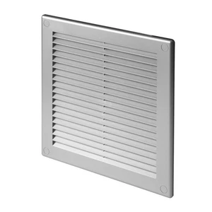 Satin Air Vent Grille 200mm x 200mm Grey Wall Ventilation Cover 8" x 8" TRU6SS - Picture 1 of 2