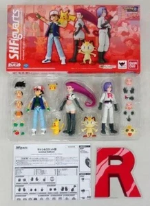 Figura S.H.Figuarts Pokémon Ash Satoshi y Team Rocket Edición Limitada Pikachu JP - Imagen 1 de 10