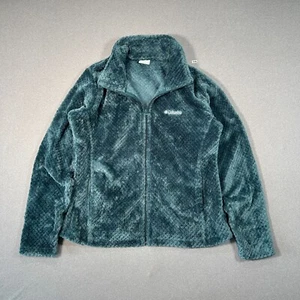 Columbia Cremallera Completa Exterior XL Chaqueta Peluche Polar Verde Mujer Apres Esquí Cálido - Imagen 1 de 10