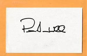 Peter Tom Willis Florida State Seminoles AUTO Signed 3x5 Card Chicago Bears - Imagen 1 de 2