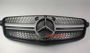 W212 Grille Front Mercedes For Benz Black E-Class E350 Grill Bumper E550 E63 - Picture 1 of 4