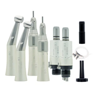 Dental 1:1 Low Speed Handpiece Kit Contra Angle Air Motor Fit FX205 FX23 FX65 - Picture 1 of 14
