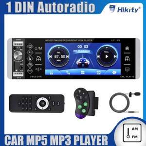 1DIN RADIO DE COCHE CON PANTALLA PANTALLA PANTALLA VIDEO MONITOR BLUETOOTH MANOS LIBRES USB TF - Imagen 1 de 12