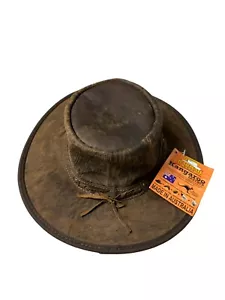 Barmah 1018 Squashy Australia Kängurulederhut Größe Large Neu - Bild 1 von 15