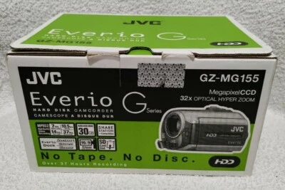 JVC Everio G Series Gz-MG155 Megapixel CCD 32x HDD Camcorder - Brand New - Image 1 of 4