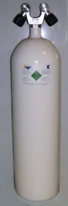 Botella sumergible 12 litros 230bar completa V doble válvula 178mm botellero cóncavo - Imagen 1 de 1