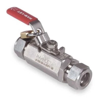 Ham-Let H-700-SS-L-1/2-T-LD Ball Valve Stainless Steel 1/2" 2000 PSI Sealed - Image 1 of 4