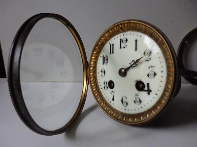 ANCIEN MOUVEMENT BRONZE DE PENDULE HORLOGE XIXème - Photo 1/4