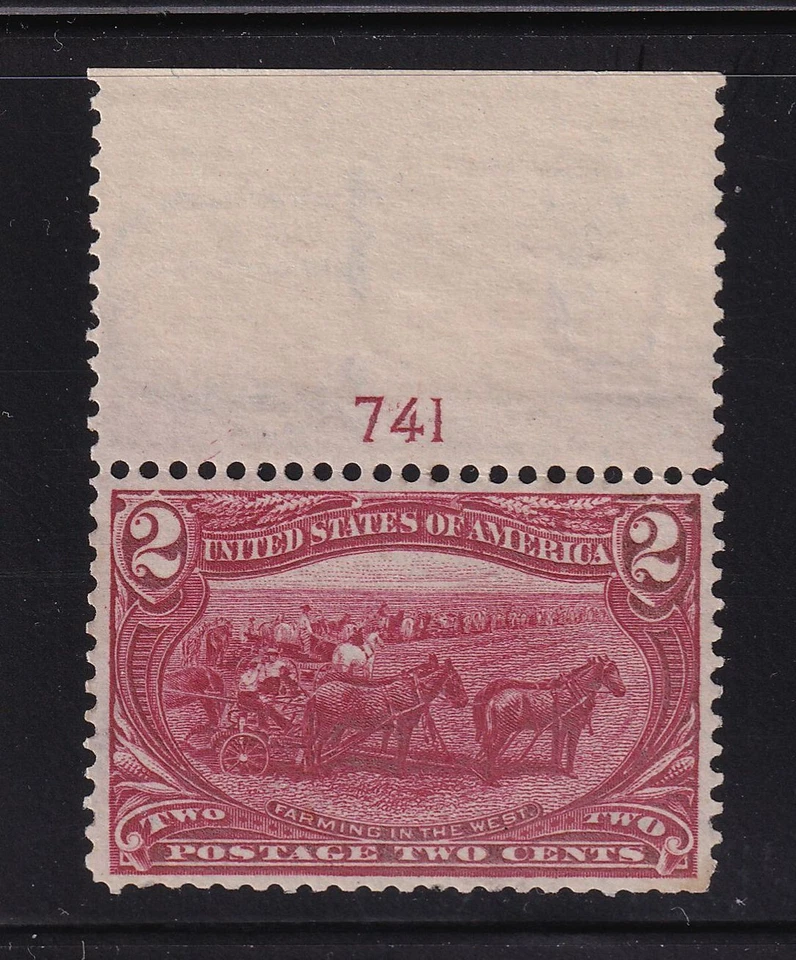 1898 Trans-Mississippi Exposition copper red Sc 286 XF MNH OG Hebert CV $172 (PV - Image 1 of 1